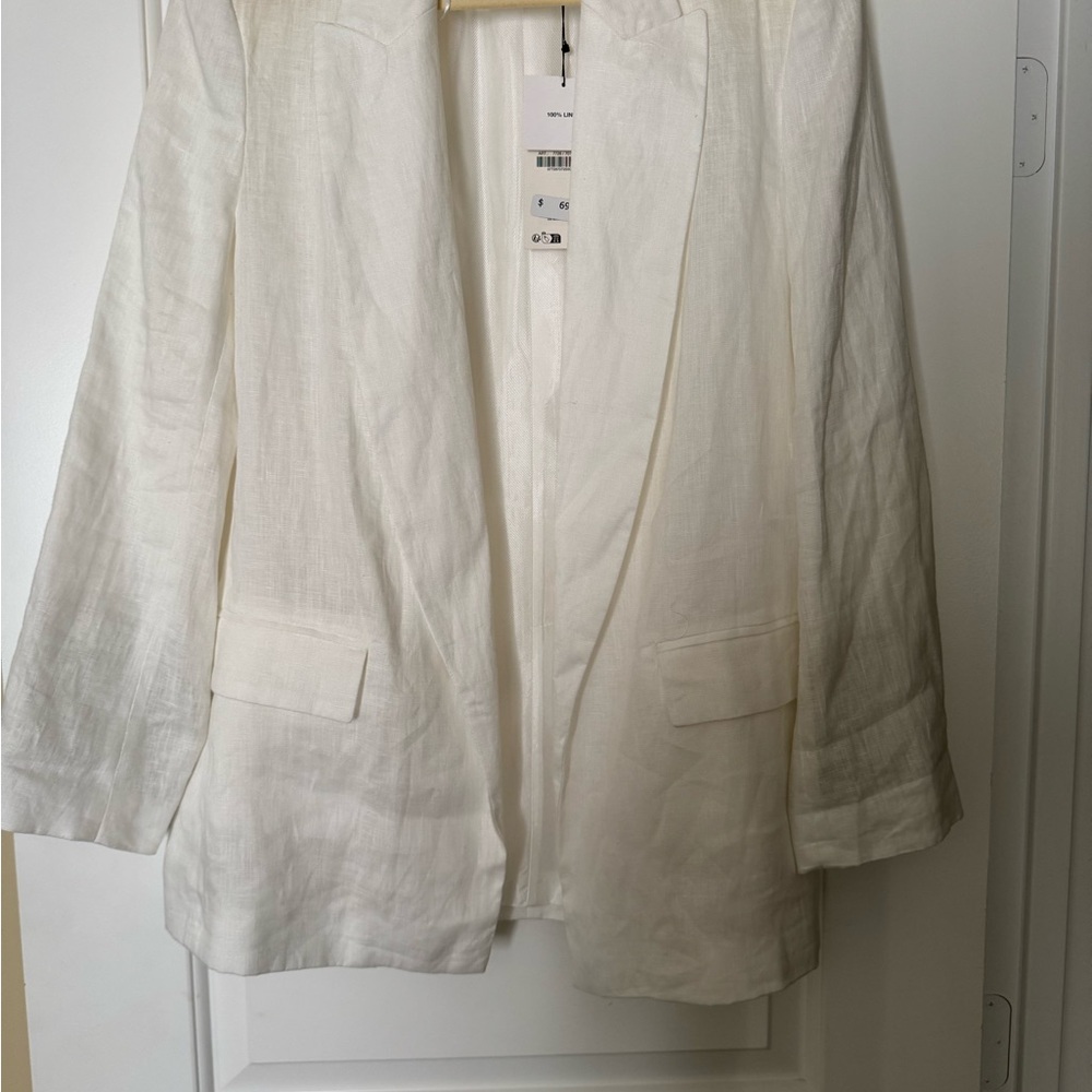 Elegant White Women's Blazer